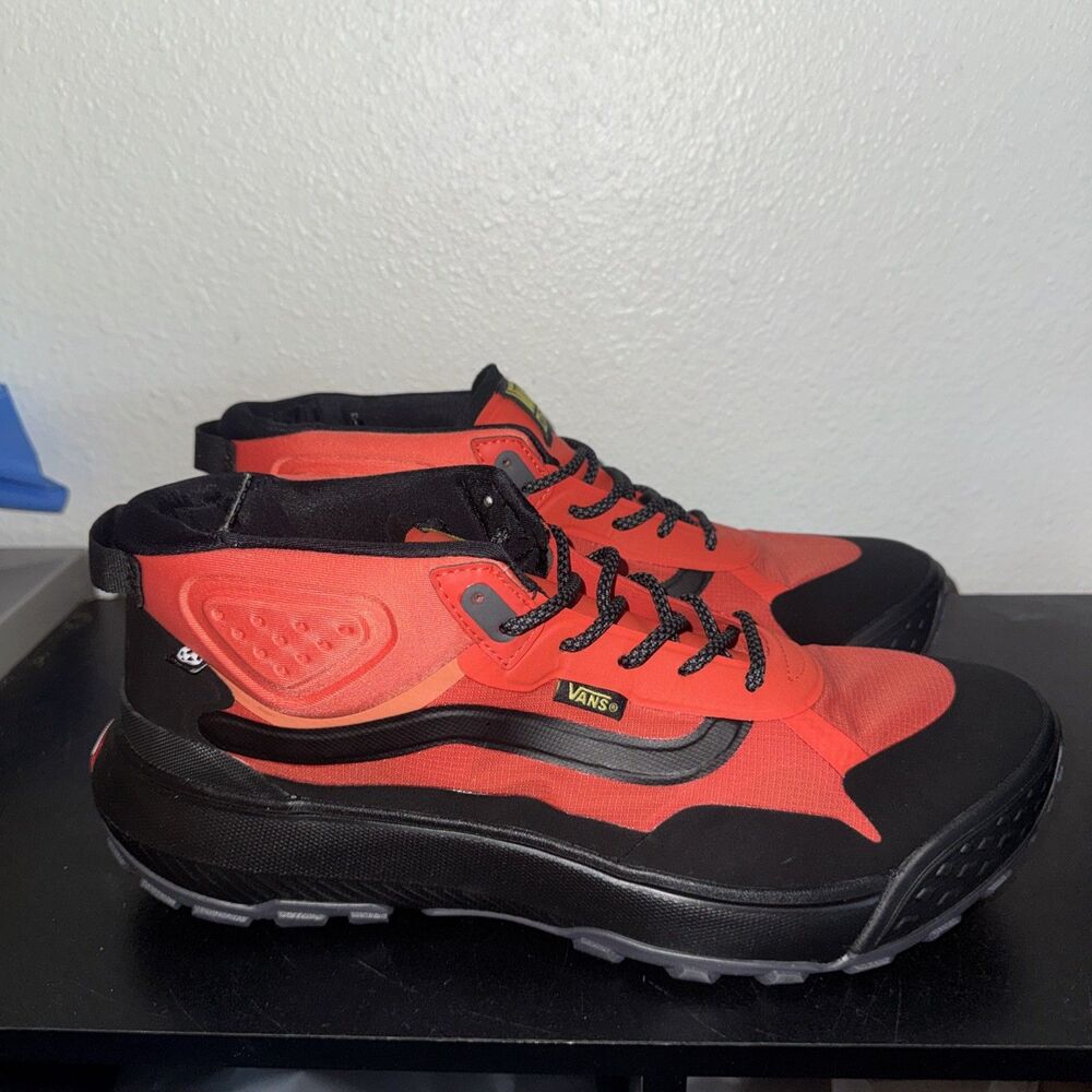 VANS MTE Crosspath Mid Shoe Hiking Sneaker Orange/Black Trail Men's Size 12